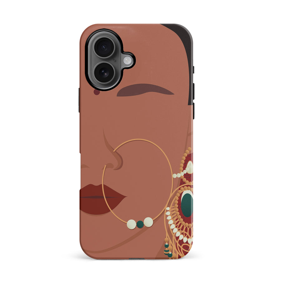 iPhone 16 Punjabi Kudi Indian Phone Case in Tan