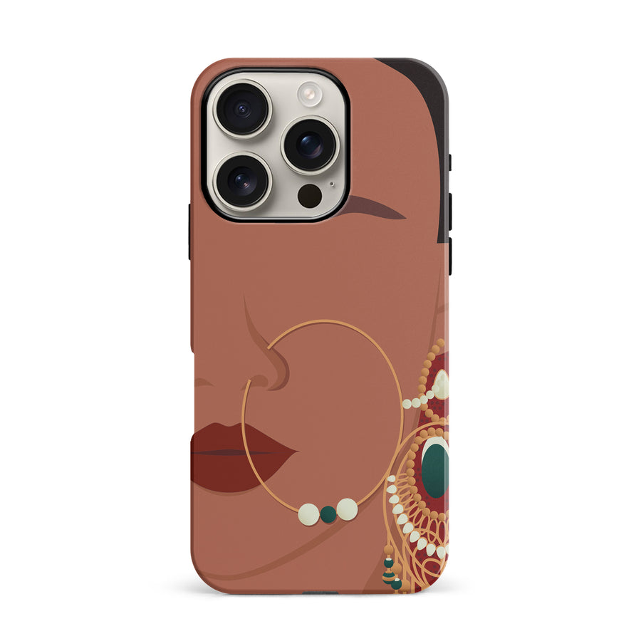 iPhone 16 Pro Punjabi Kudi Indian Phone Case in Tan