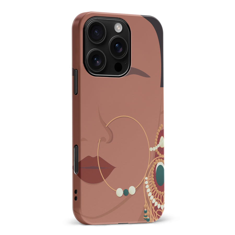 iPhone 16 Pro Max Punjabi Kudi Indian Phone Case in Tan