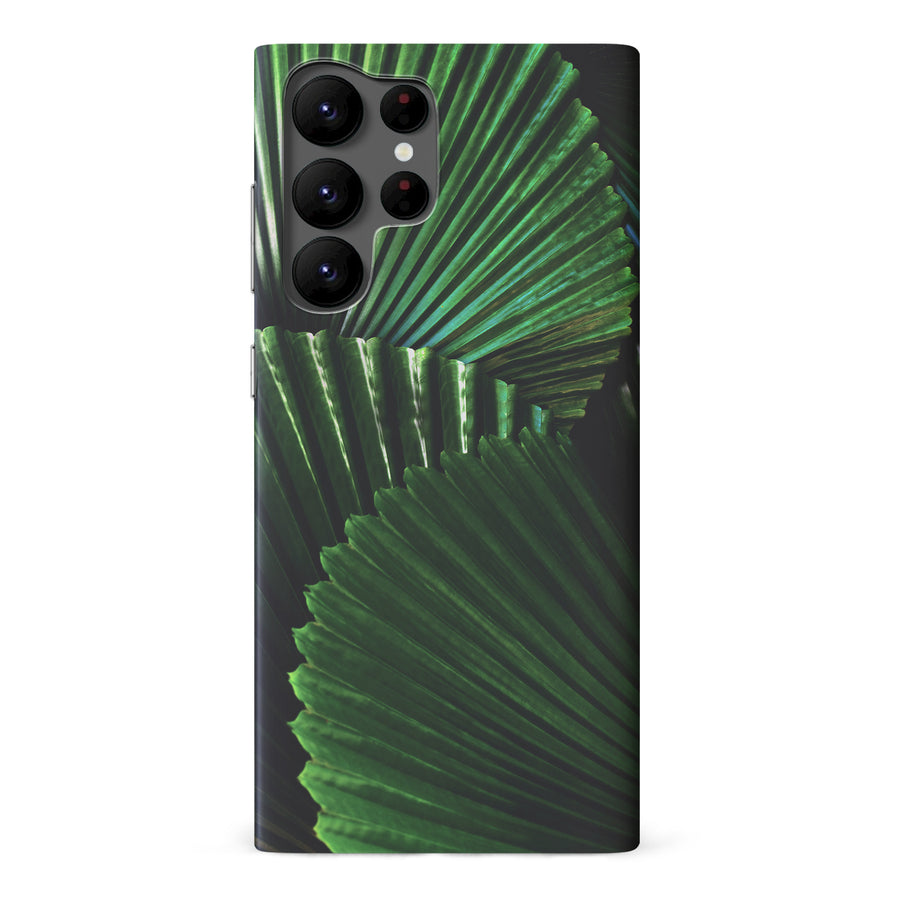 Samsung Galaxy S22 Ultra Leafy Lines Three Phone Case