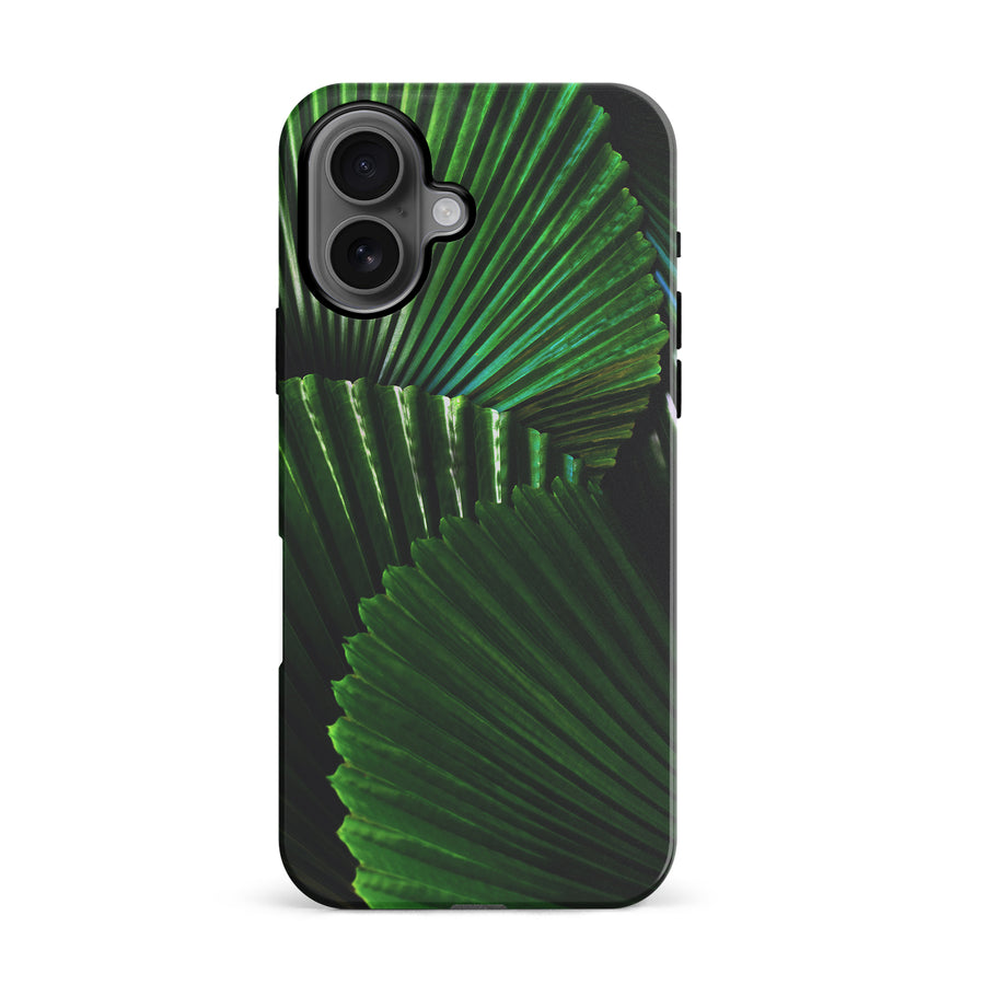 iPhone 16 Leafy Lines Three Phone Case