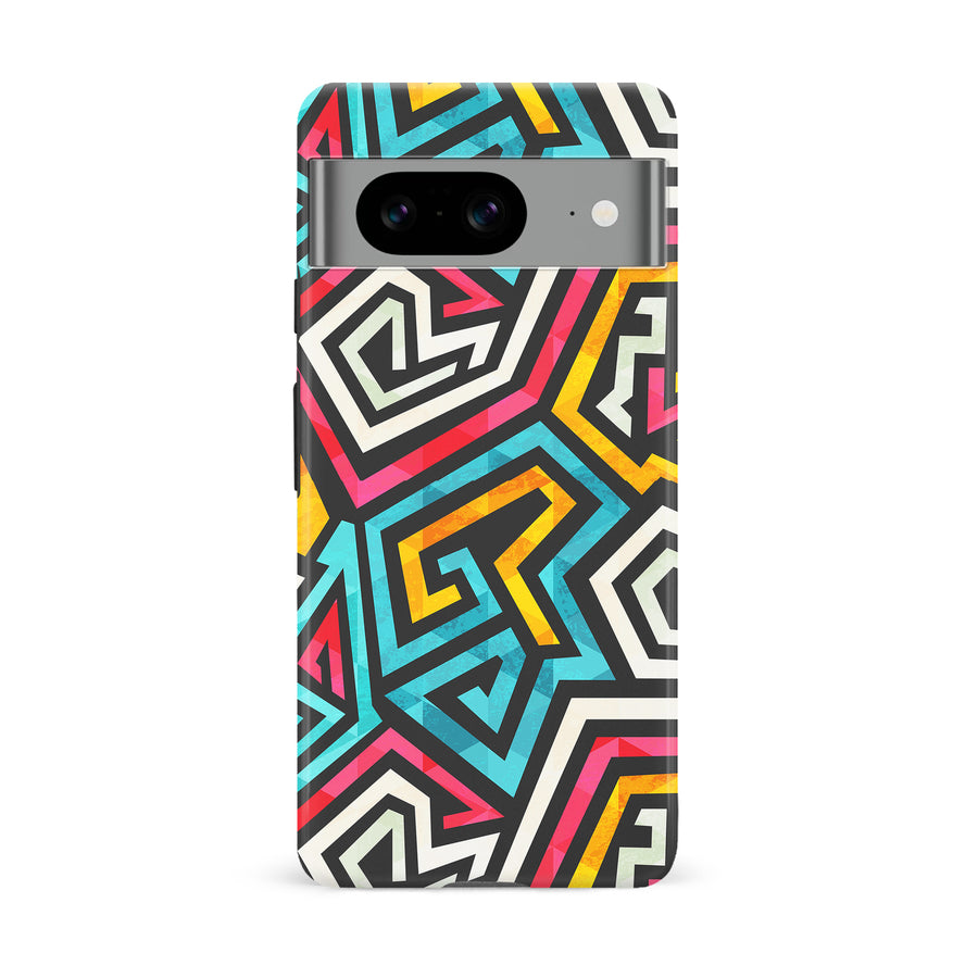 Google Pixel 8 Tribal Graffiti One Phone Case