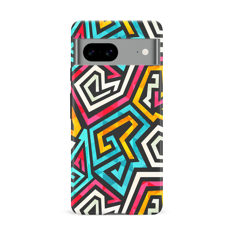 Google Pixel 8A Tribal Graffiti One Phone Case