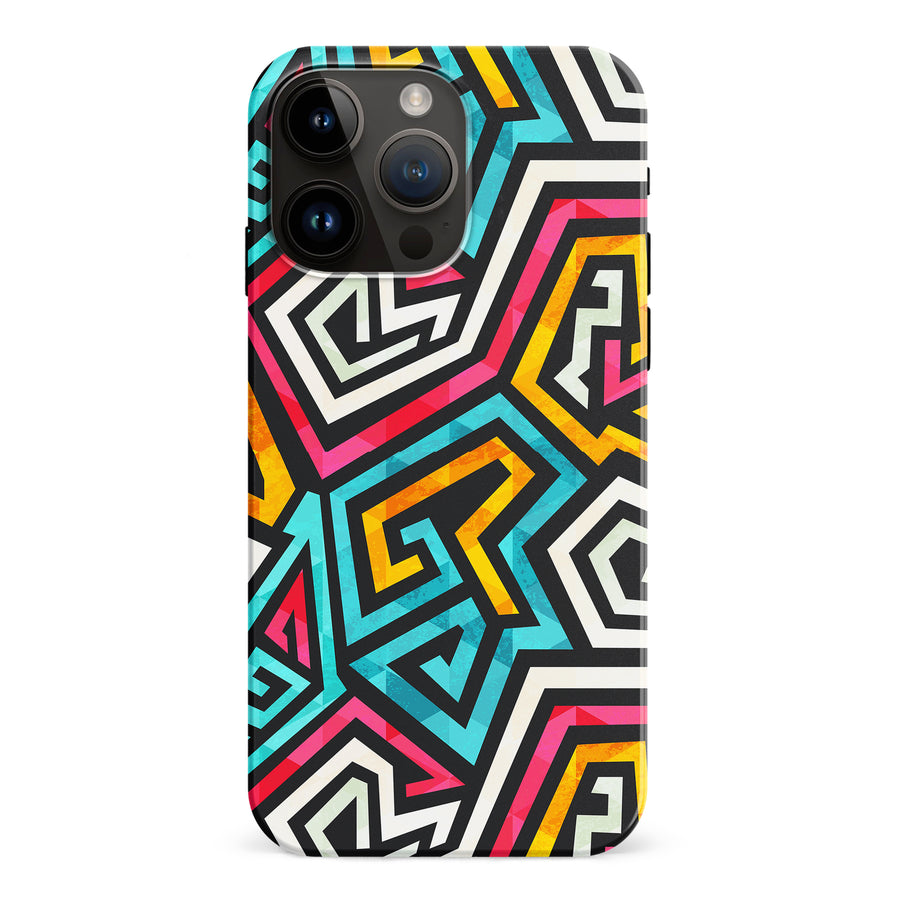 iPhone 15 Pro Max Tribal Graffiti One Phone Case