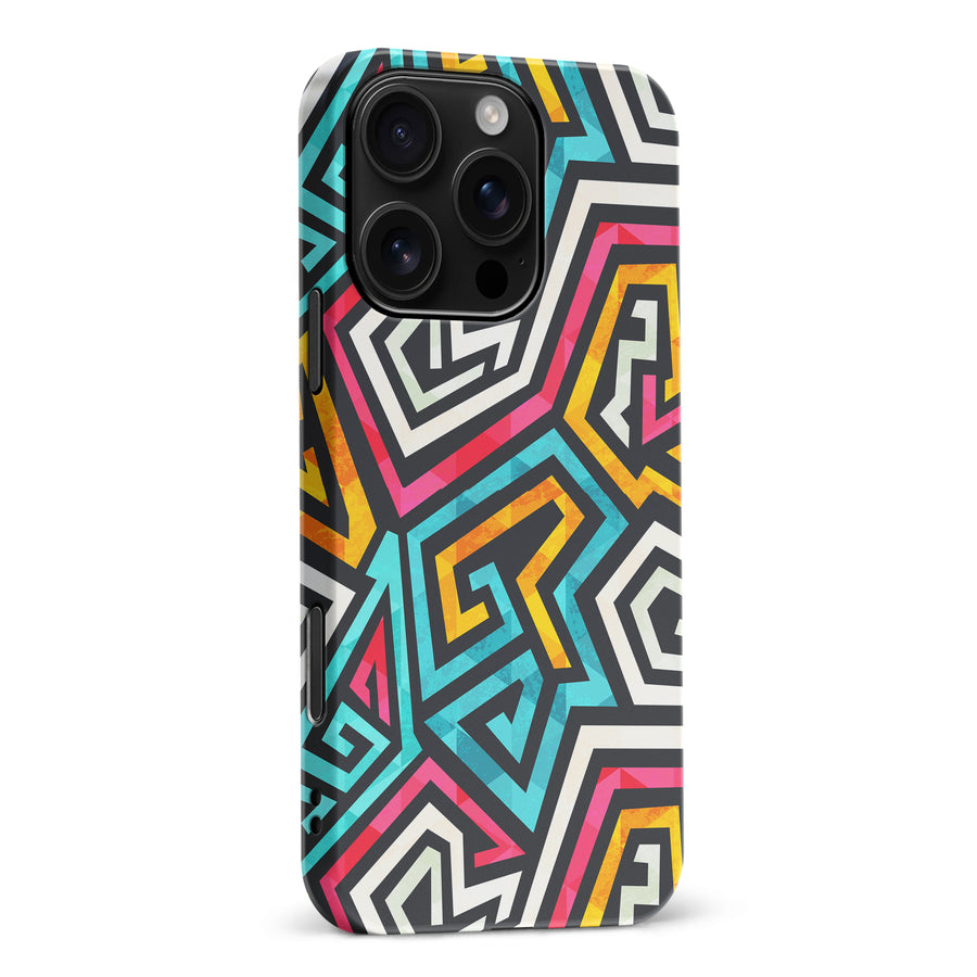 iPhone 16 Pro Max Tribal Graffiti One Phone Case