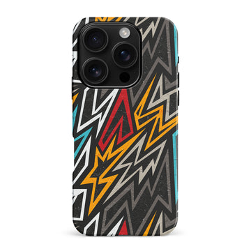 iPhone 16 Pro Max Tribal Graffiti Two Phone Case