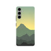 Samsung Galaxy S24 Mountains Silhouettes Phone Case in Green