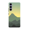Samsung Galaxy S24 Plus Mountains Silhouettes Phone Case in Green