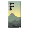 Samsung Galaxy S24 Ultra Mountains Silhouettes Phone Case in Green
