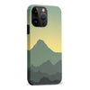 iPhone 15 Pro Max Mountains Silhouettes Phone Case in Green