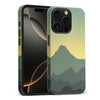 iPhone 16 Pro Max Mountains Silhouettes Phone Case in Green