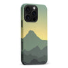 iPhone 16 Pro Max Mountains Silhouettes Phone Case in Green