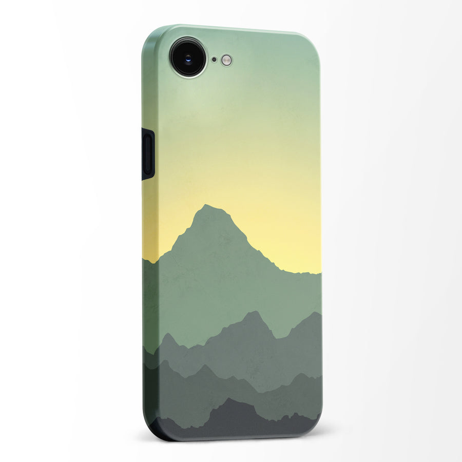 Mountains Silhouettes Phone Case in Green