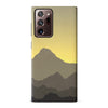 Samsung Galaxy Note 20 Ultra Mountains Silhouettes Phone Case in Yellow
