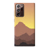 Samsung Galaxy Note 20 Ultra Mountains Silhouettes Phone Case in Gold