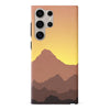 Samsung Galaxy S24 Ultra Mountains Silhouettes Phone Case in Gold