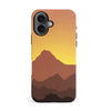 Mountains Silhouettes Phone Case in Orange