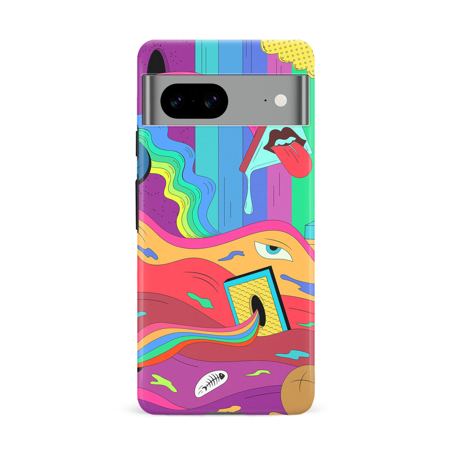 Google Pixel 8A Salvador's Psychedelic Soup Phone Case