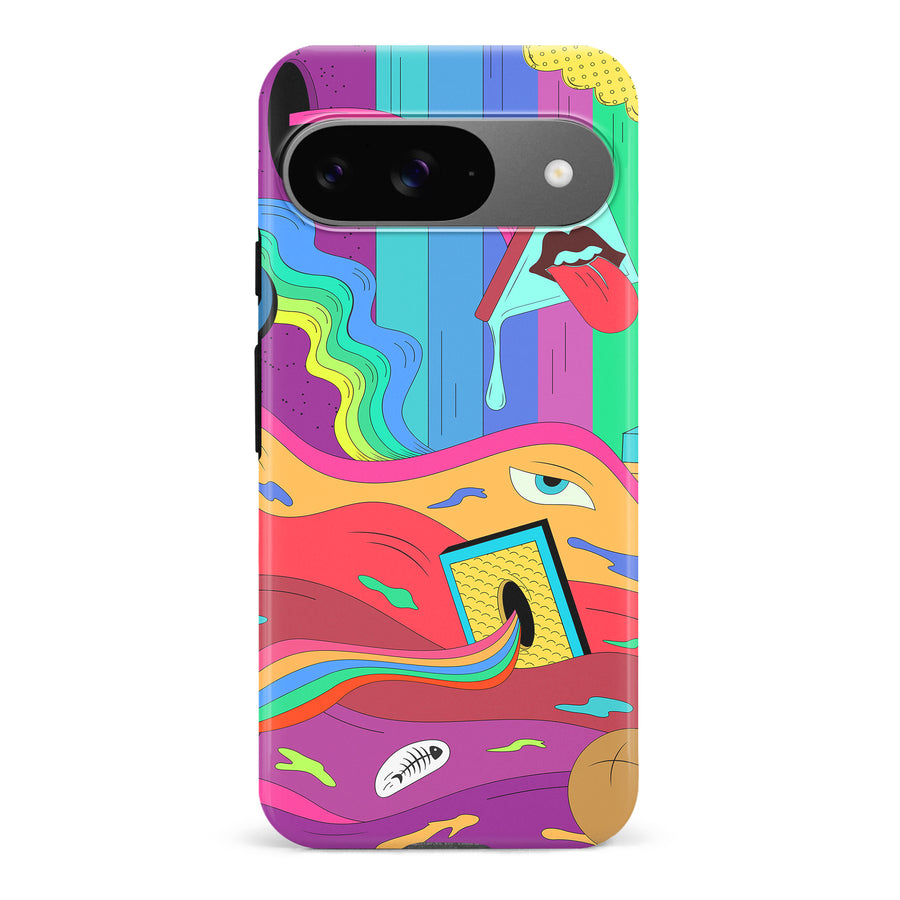 Google Pixel 9 Salvador's Psychedelic Soup Phone Case