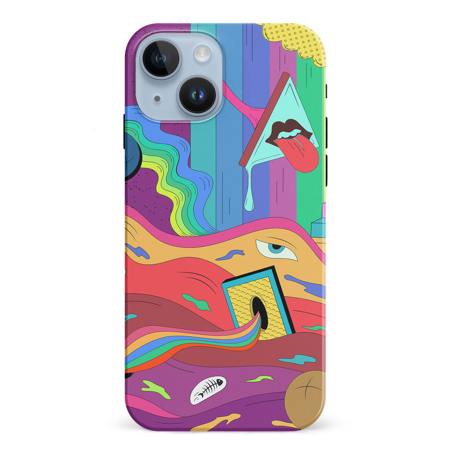 iPhone 15 Salvador's Psychedelic Soup Phone Case