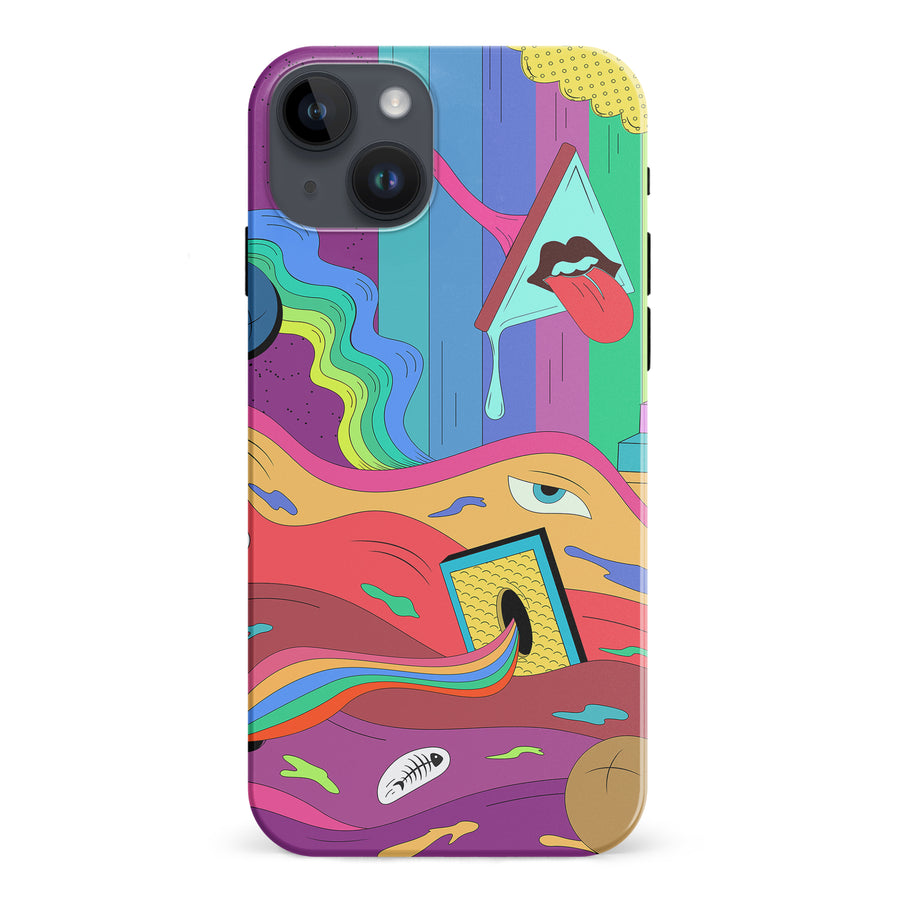 iPhone 15 Plus Salvador's Psychedelic Soup Phone Case