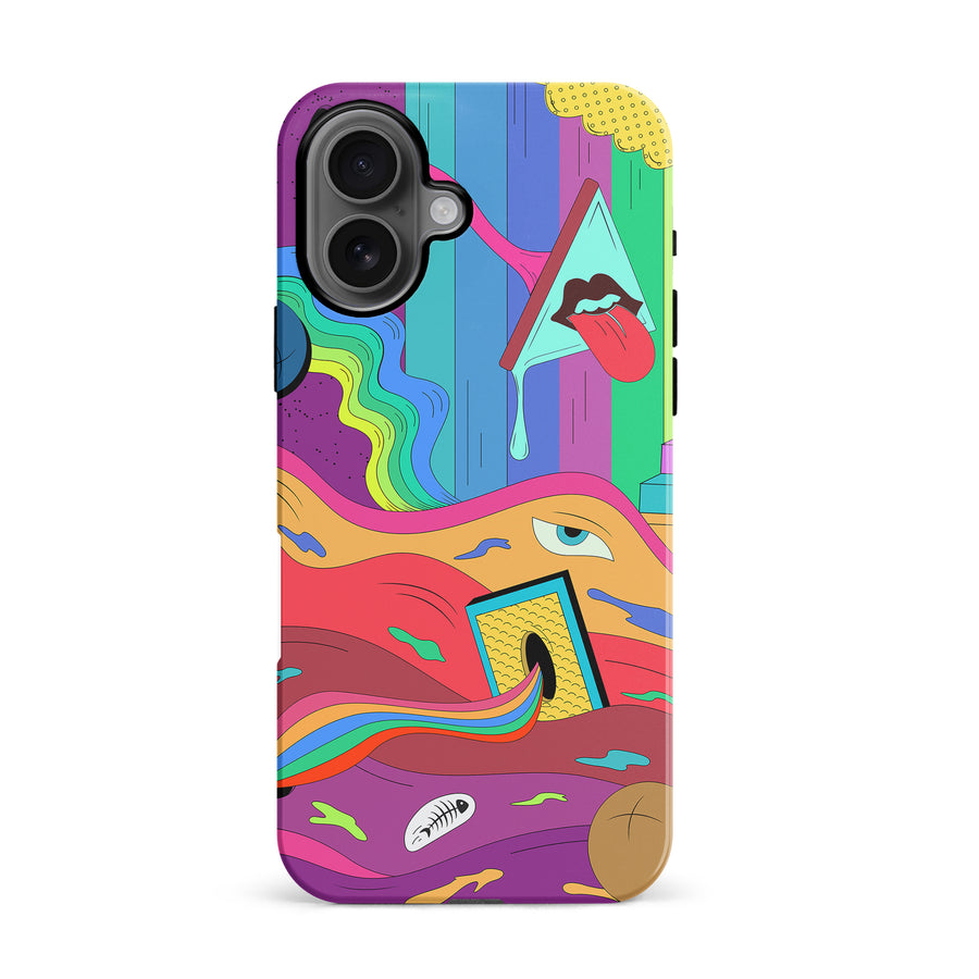 iPhone 16 Salvador's Psychedelic Soup Phone Case