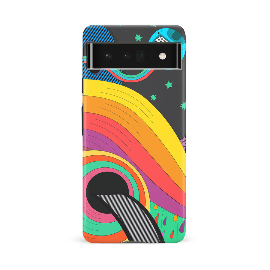 Google Pixel 6A A Space Quest Psychedelic Phone Case