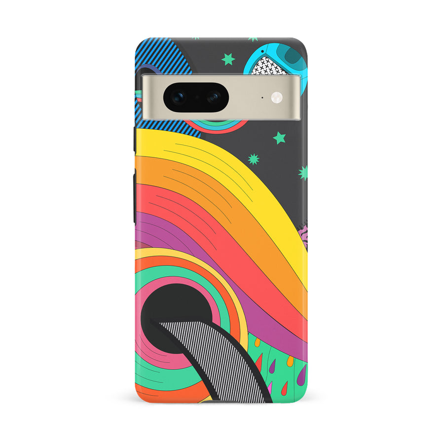 Google Pixel 7 A Space Quest Psychedelic Phone Case