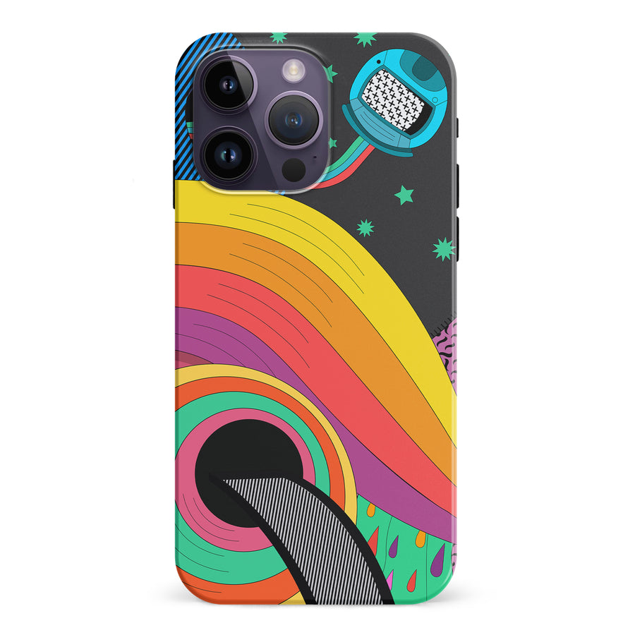 iPhone 15 Pro A Space Quest Psychedelic Phone Case