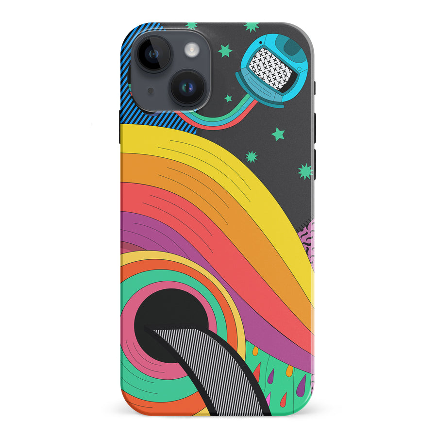 iPhone 15 Plus  A Space Quest Psychedelic Phone Case