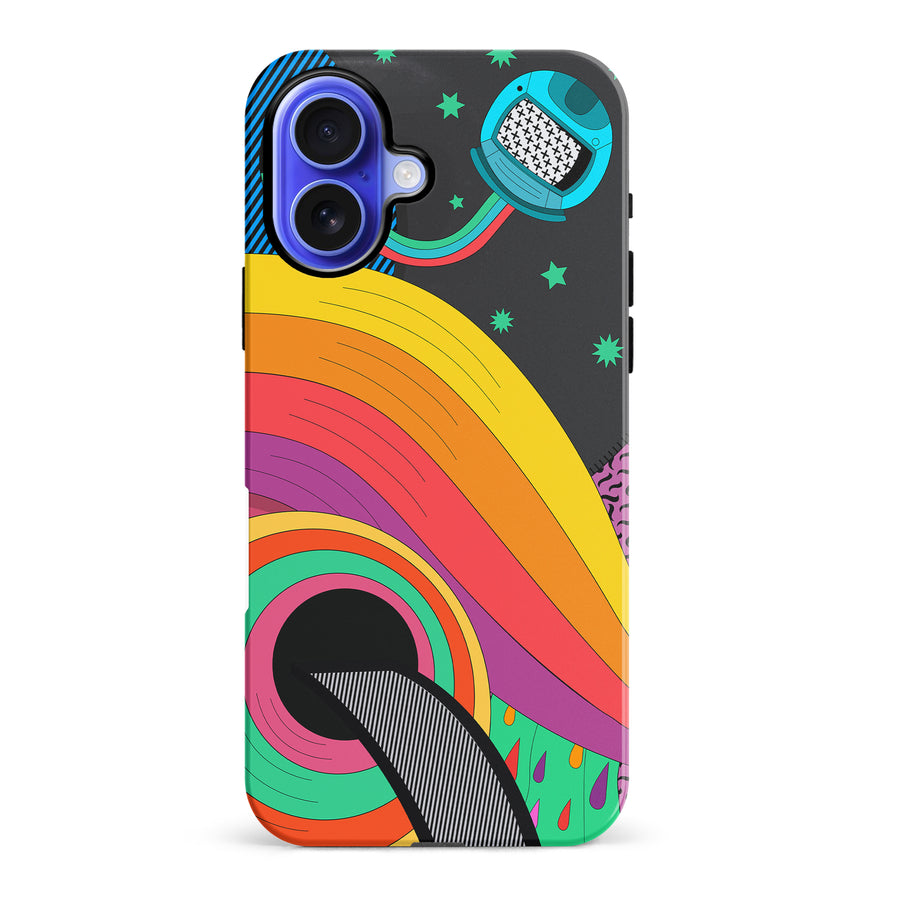 iPhone 16 Plus A Space Quest Psychedelic Phone Case