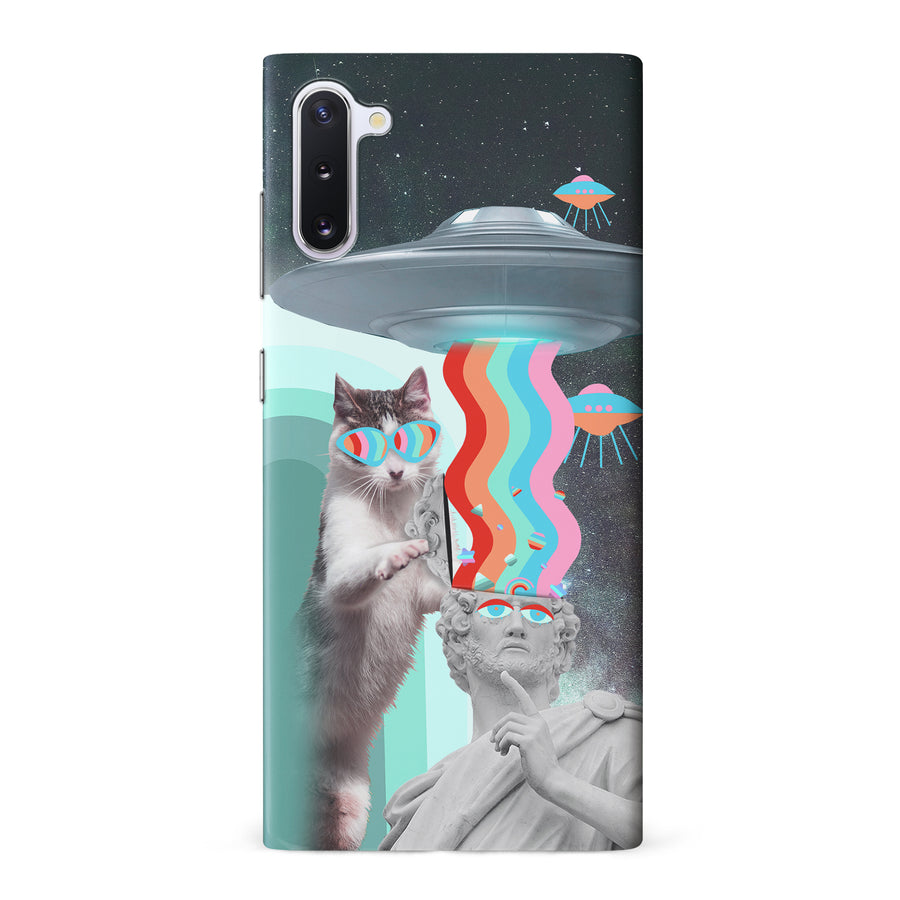Samsung Galaxy Note 10 Roman Cats in Space Psychedelic Phone Case