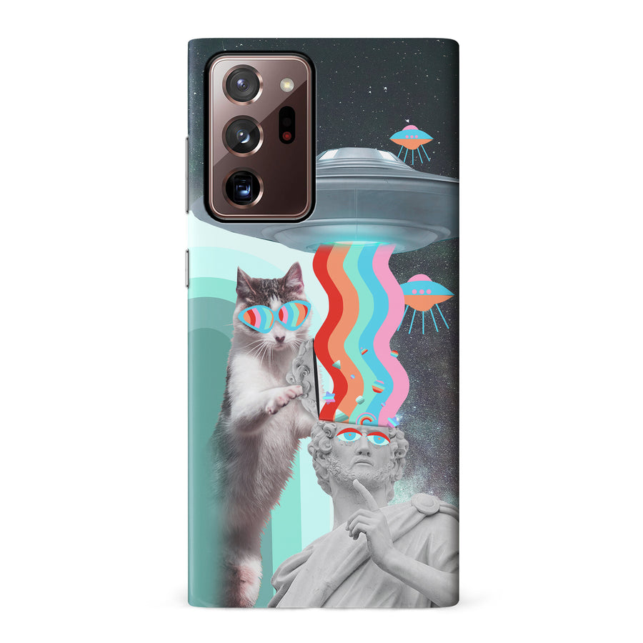 Samsung Galaxy Note 20 Ultra Roman Cats in Space Psychedelic Phone Case