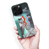 iPhone 16 Pro Max Roman Cats in Space Psychedelic Phone Case