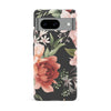 Google Pixel 8 peonies one phone case in black