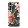 Samsung S24 Plus Peonies One Floral Phone Case - Black
