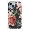 iPhone 15 peonies one phone case in black