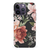 iPhone 15 Pro peonies one phone case in black