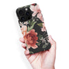 iPhone 16 Pro Max peonies one phone case in black
