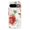 Google Pixel 9 peonies one phone case in white