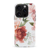 iPhone 16 Pro Max Peonies Floral Phone Case - White