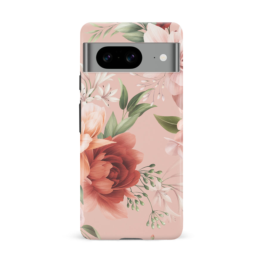 Google Pixel 9 Peonies One Floral Phone Case - Pink