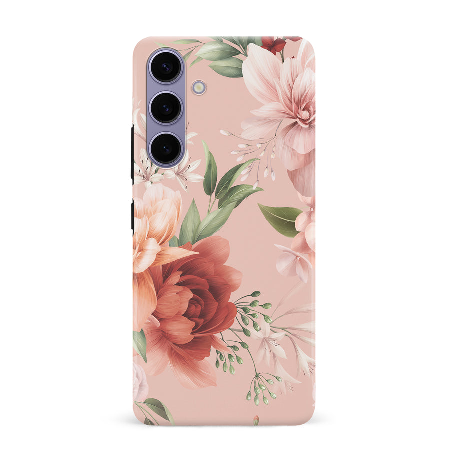 Samsung S24 Plus Peonies One Floral Phone Case - Pink
