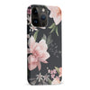 iPhone 15 Pro Max Peonies Floral Phone Case in Black