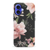 iPhone 16 Plus Peonies Floral Phone Case in Black