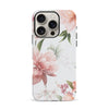 iPhone 16 Pro Peonies Two Phone Case in White