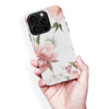 iPhone 16 Pro Max Peonies Two Phone Case in White