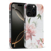 iPhone 16 Pro Max Peonies Two Phone Case in White