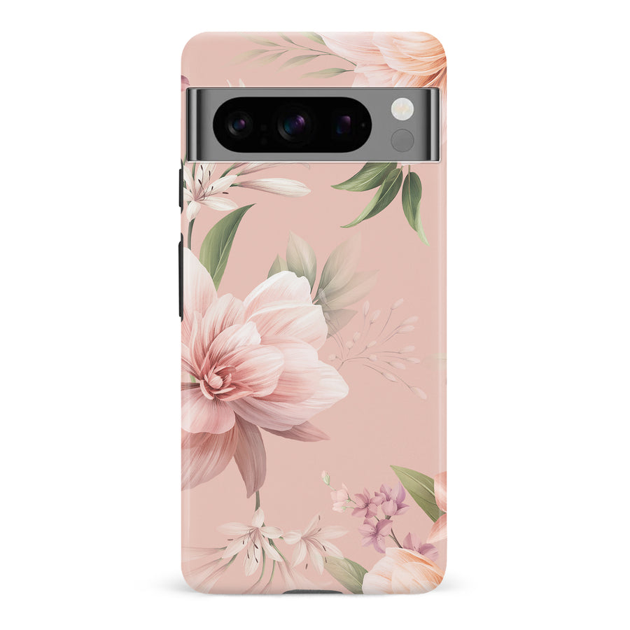Google Pixel 8 Pro Peonies Two Floral Phone Case in Pink