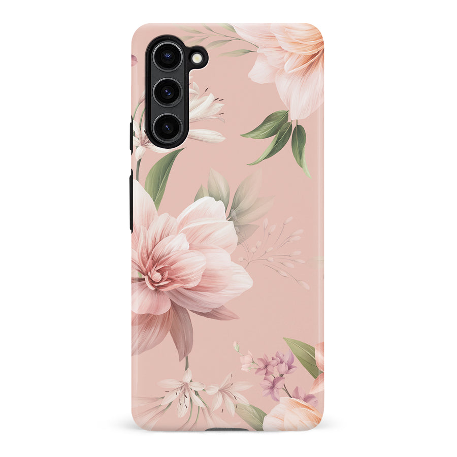 Samsung S23 Plus Peonies Two Floral Phone Case in Pink